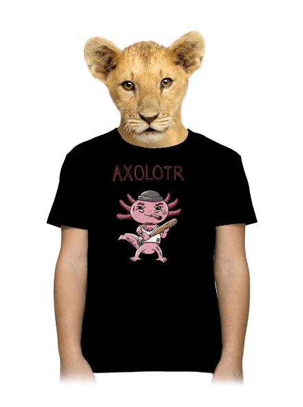 Axolotr dětské tričko Black