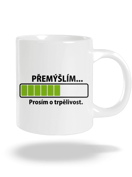 Přemýšlím velký hrnek White