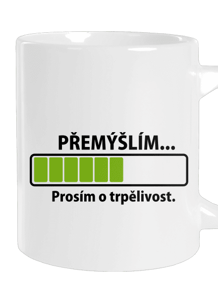 Přemýšlím velký hrnek White