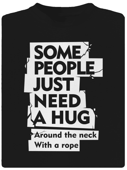 Hug around the neck