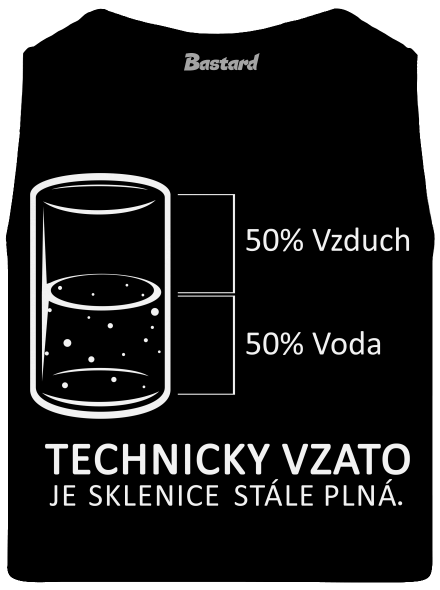 Poloprázdná sklenice