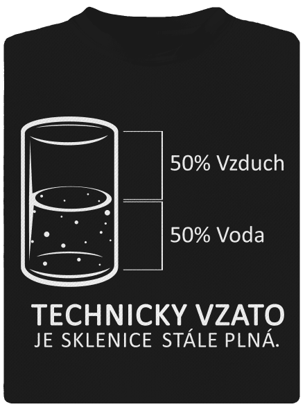 Poloprázdná sklenice