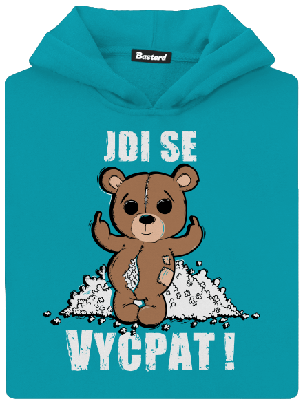 Jdi se vycpat dětská mikina klokanka Hawaiian Blue