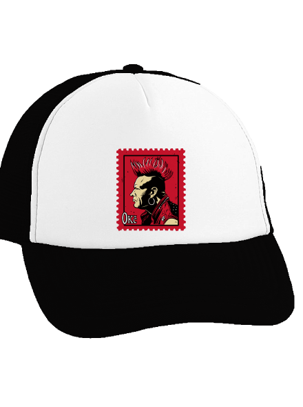 Známka punku kšiltovka Black cap