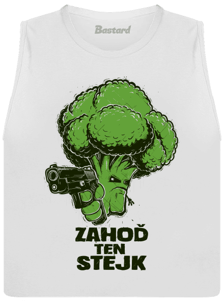Zahoď ten stejk dámské tílko volné White