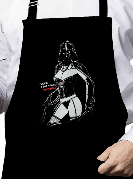 Mrs. Vader zástěra Black