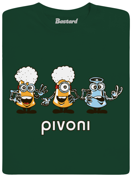 Pivoni pánské tričko Bottle Green