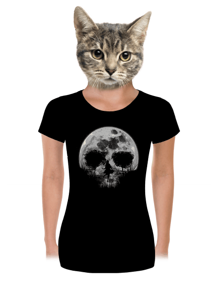 Smrtící úplněk dámské tričko premium Black