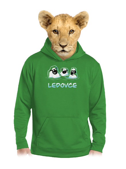 Ledovce dětská mikina klokanka Kelly Green AWD