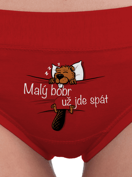 Malý bobr dámské kalhotky Red Mal