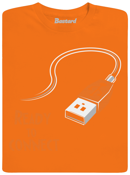 USB připojení pánské tričko Orange