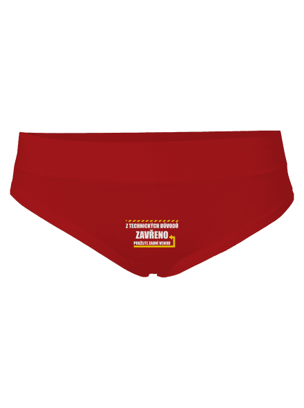 Zadní vchod dámské kalhotky Red Mal