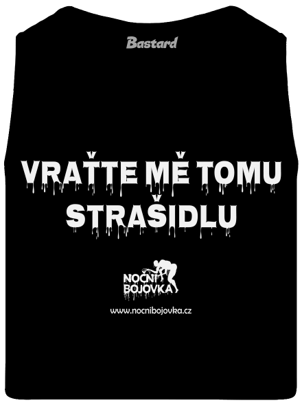 Vraťte mě tomu strašidlu pánské tílko  Black