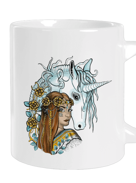 Elfka s jednorožcem