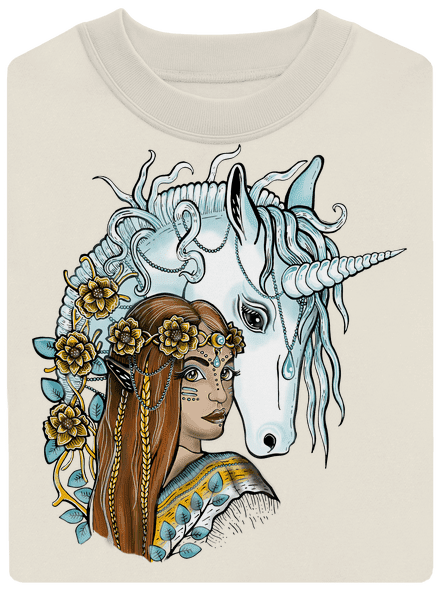 Elfka s jednorožcem