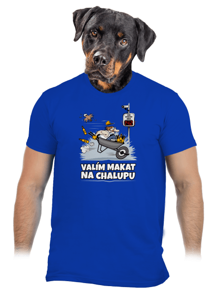 Valím na chalupu pánské tričko Royal Blue