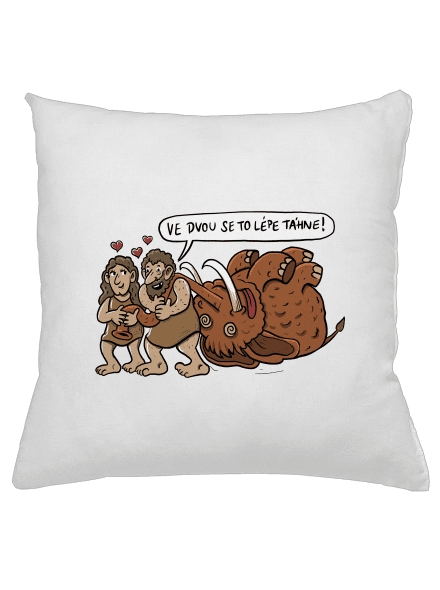 Ve dvou se to lépe táhne polštář White