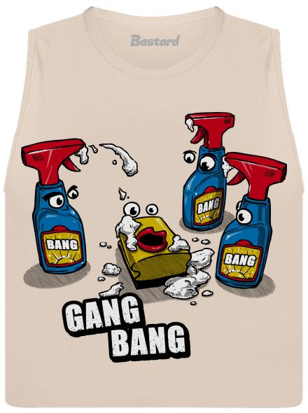 Gang bang dámské tílko volné Heather Peach