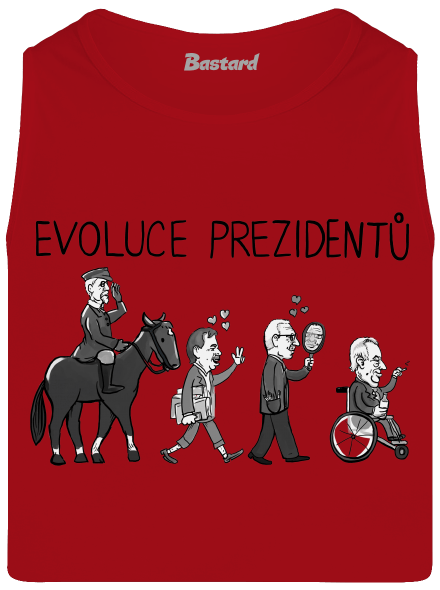 Evoluce prezidentů pánské tílko Red