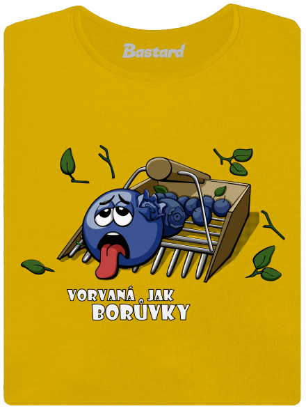 Borůvky dámské tričko Yellow