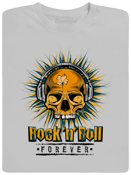 Rock'n'Roll forever pánské tričko  Pacific Grey