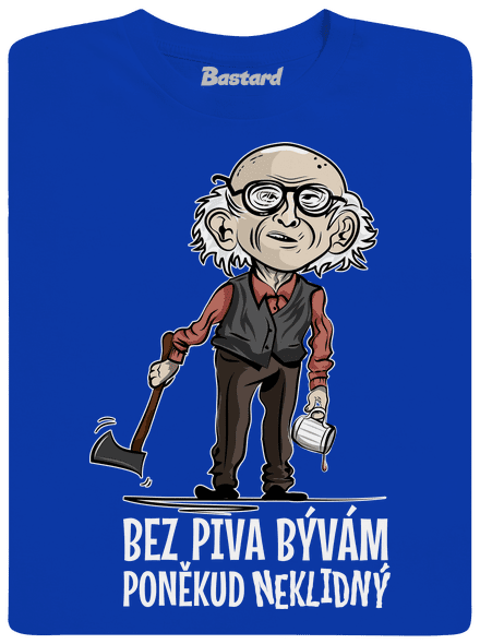 Neklidný bez piva pánské tričko Royal Blue
