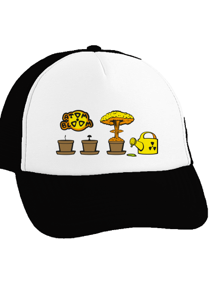 Atomový květ kšiltovka  Black cap