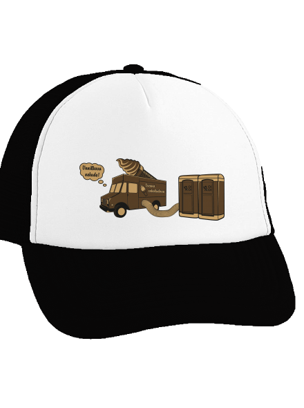 Točená čokoládová kšiltovka  Black cap