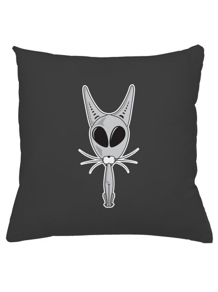 Mimozemská kočka polštář  Dark Grey