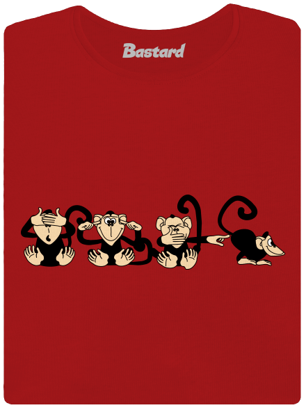Opice dámské tričko premium Red Mal