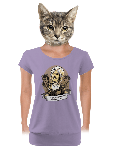 B14: Dorota Máchalová dámské tričko s lemem Lavender
