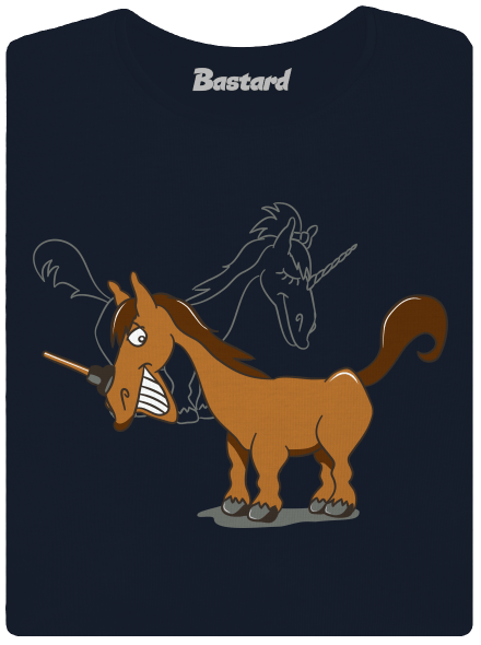 Jednorožec dámské tričko Navy Mal