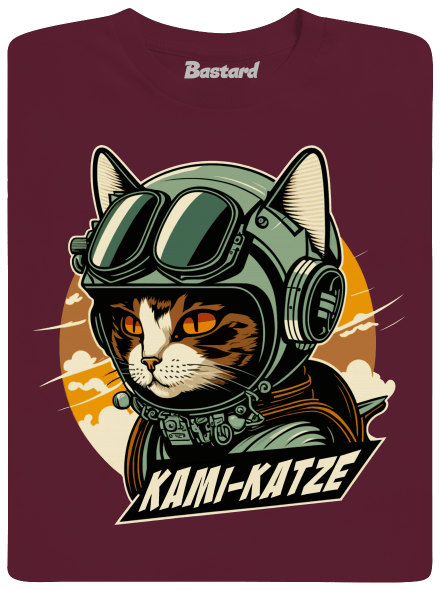 Kami-Katze pánské tričko Burgundy