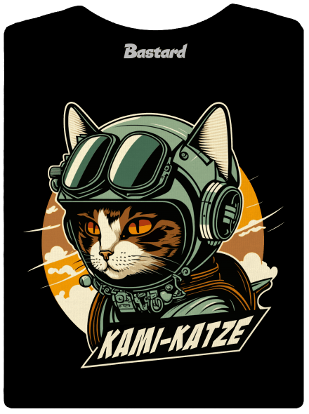 Kami-Katze dámské tričko s lemem Black