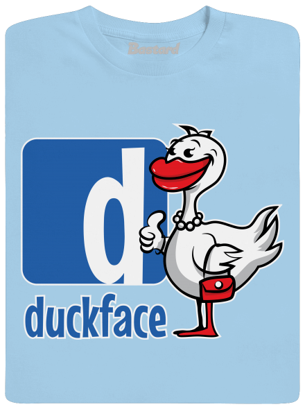 Duckface pánské tričko  Sky Blue