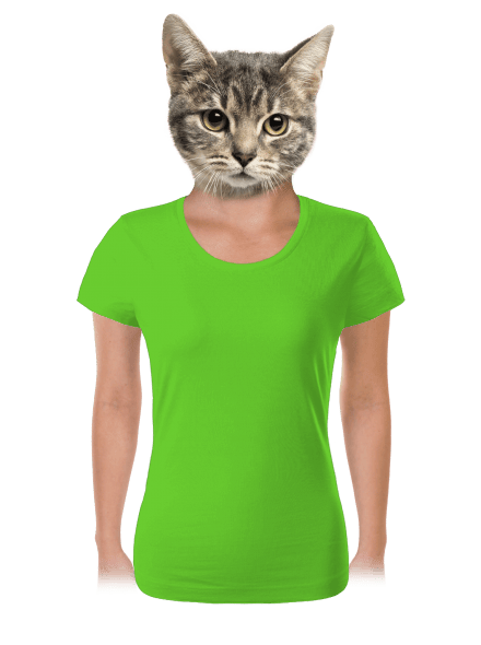 Bez potisku dámské tričko Apple Green