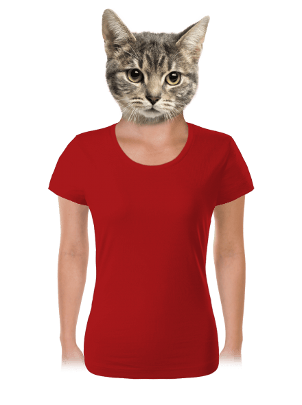 Bez potisku dámské tričko Red Mal