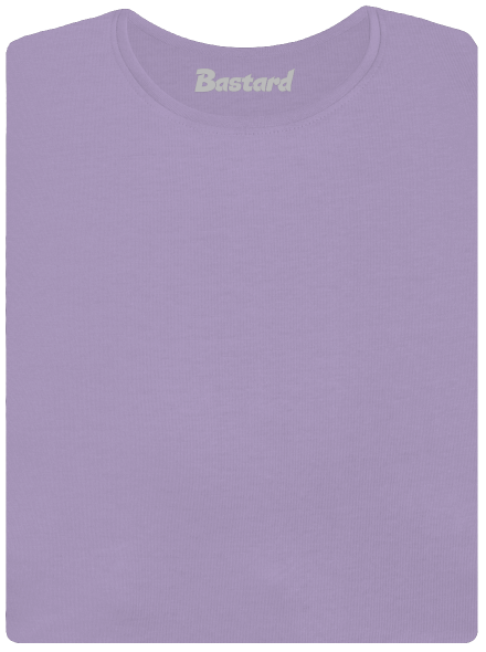 Bez potisku dámské tričko s lemem Lavender