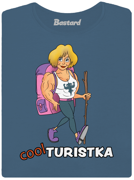 Cool turista dámské tričko Denim