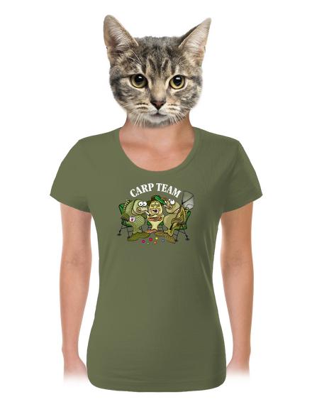 Carp Team dámské tričko Khaki