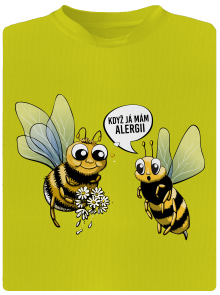 Alergická včelka