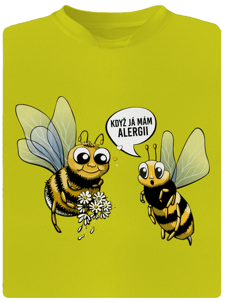 Alergická včelka