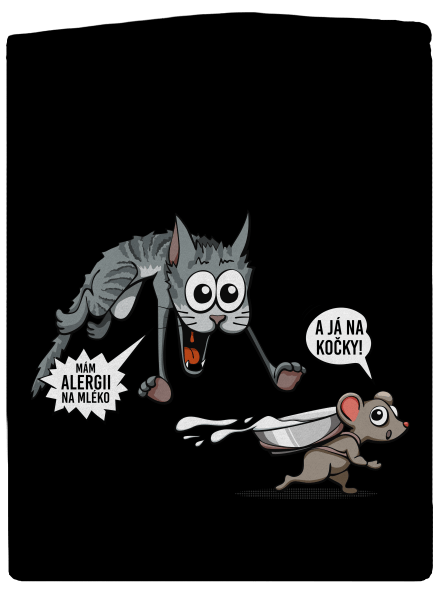 Alergická kočka a myš