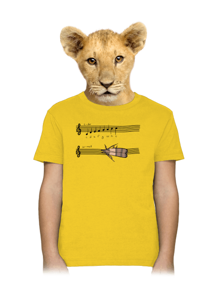 A - moll dětské tričko Gold