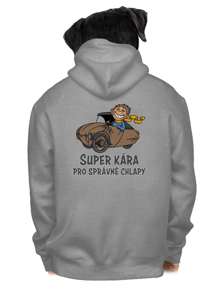 Velorex pánská mikina na zip Light Melange