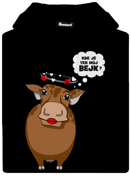 Kráva na pánském tričku