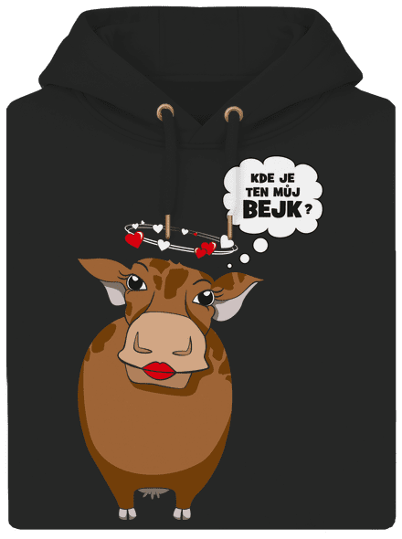 Kráva na pánském tričku