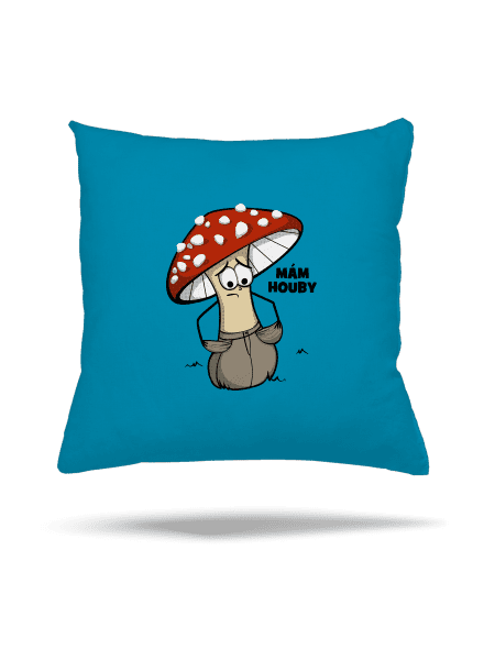 Mám houby polštář Blue Turquoise