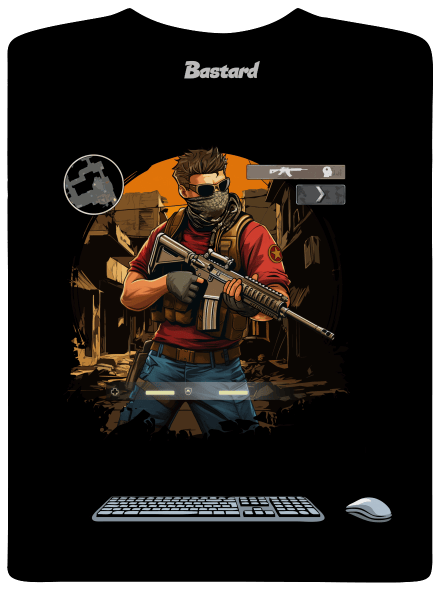 B17: Counter Strike dětské tričko  Black
