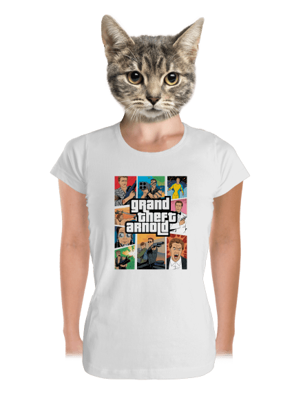 Grand Theft Arnold dámské tričko premium White